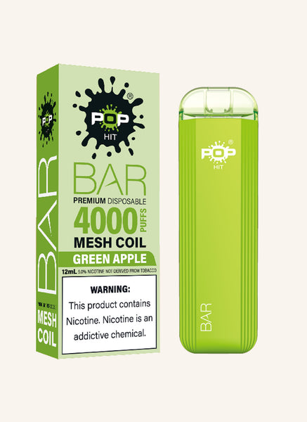 Pop Bar Disposable Device Green Apple Pop Bar Disposable Device Green Apple