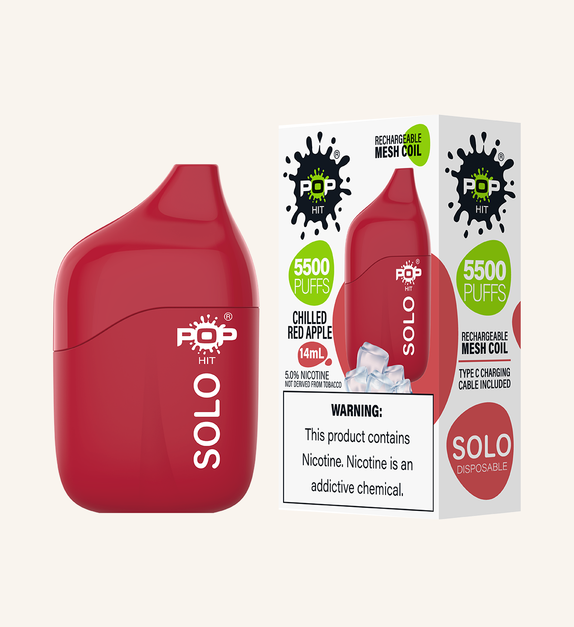 Pop Solo Disposable Device – Chilled Red Apple