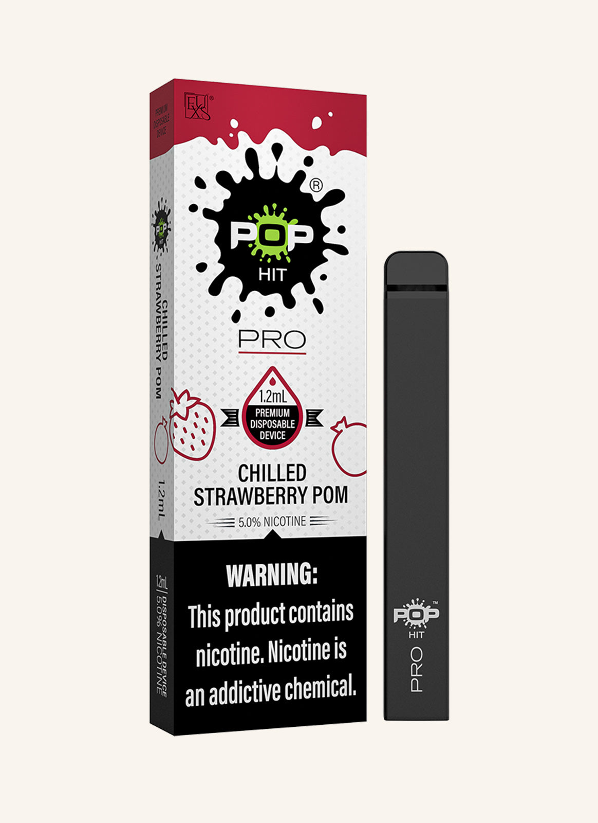 Pop Disposable Device – Chilled Strawberry Pom – 1ct