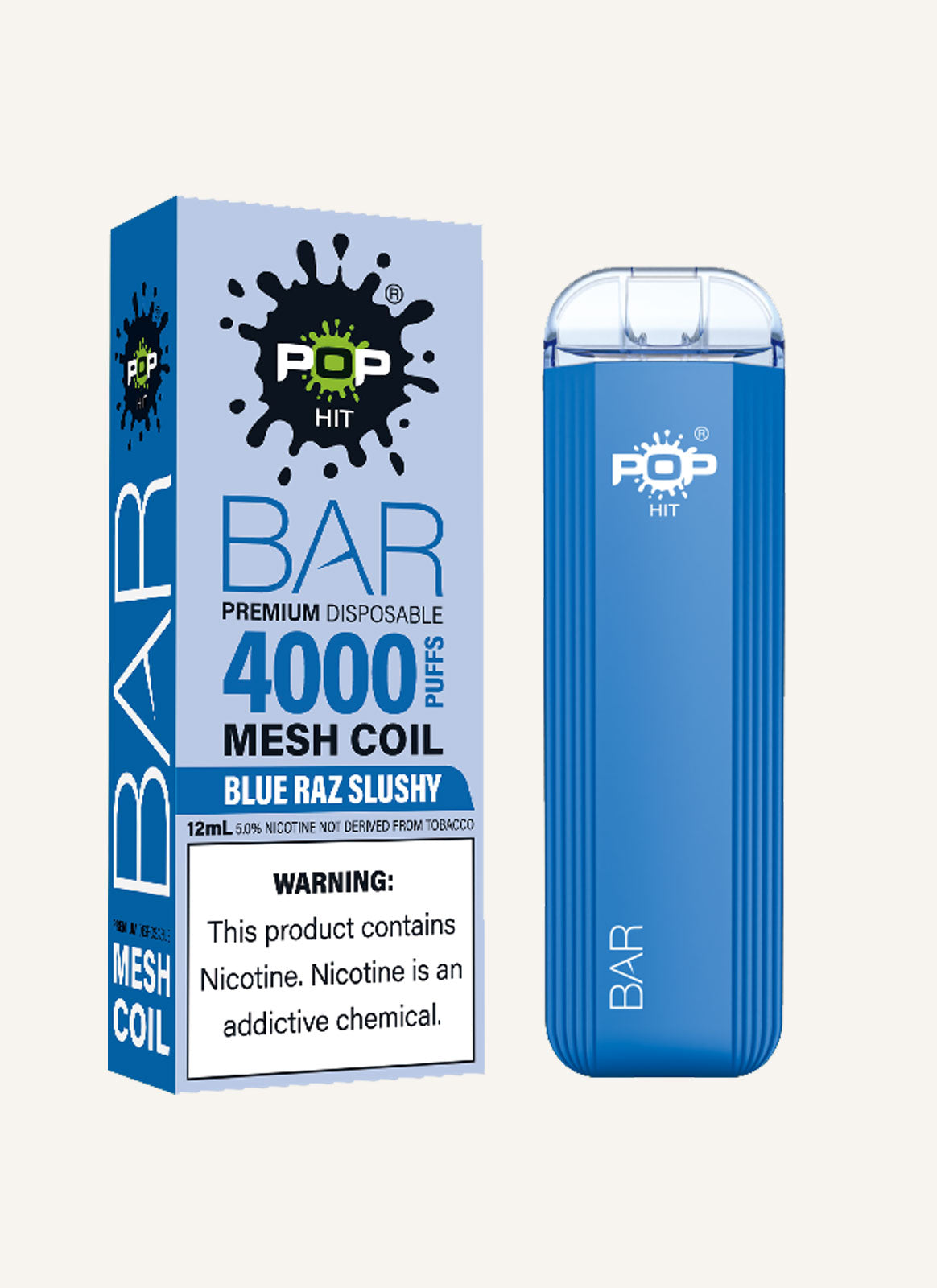 Pop Bar Disposable Device – Blue Razz Slushy