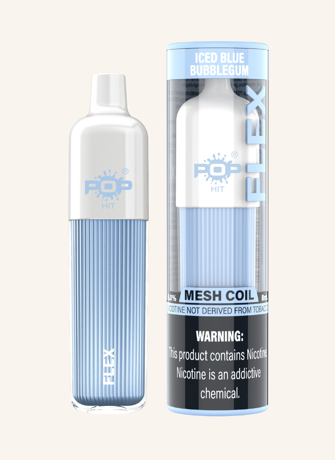 Pop Flex Disposable Device Iced Blue Bubblegum popvapor-demo Pop Flex Disposable Device Iced Blue Bubblegum popvapor-demo