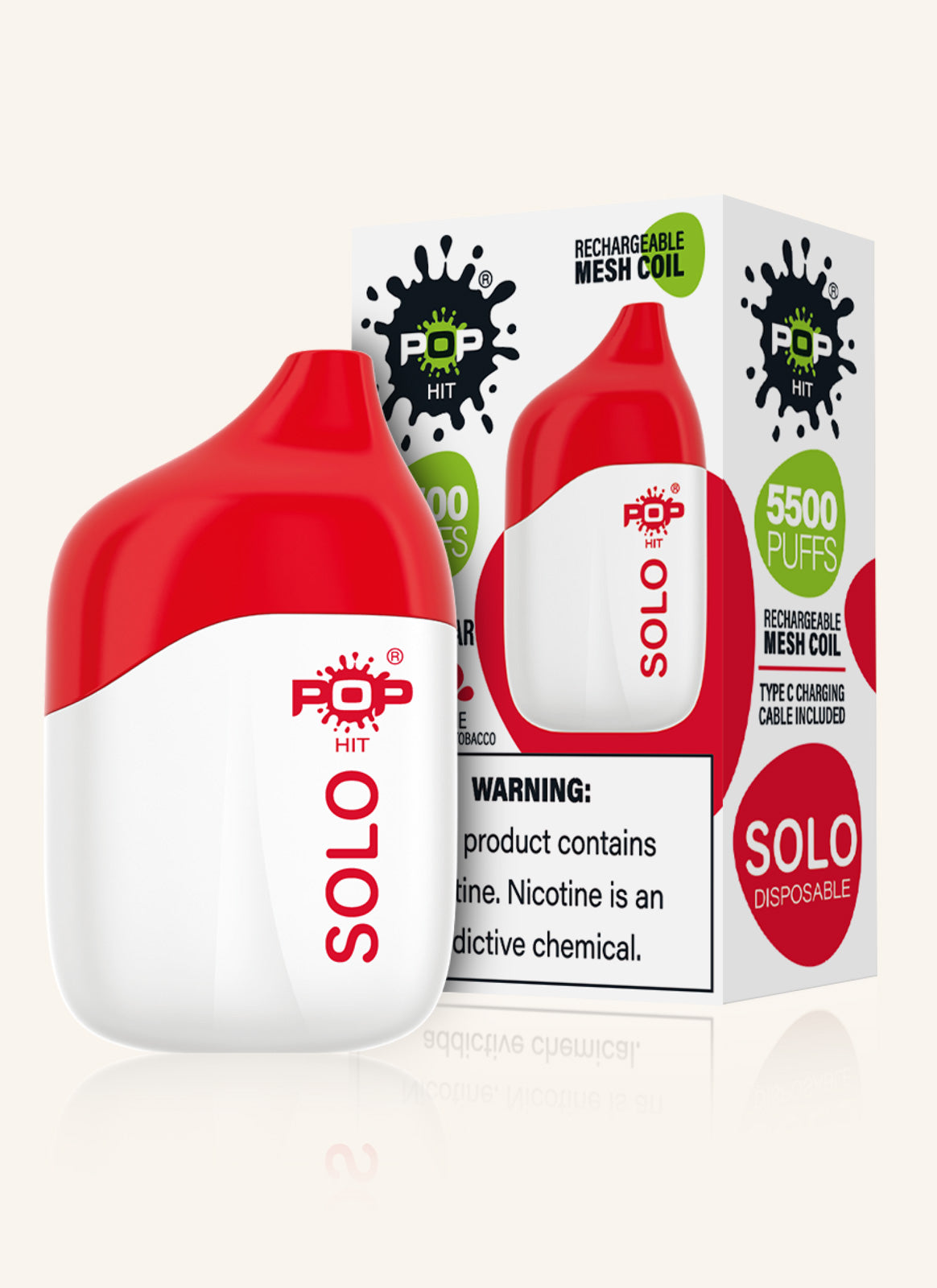Pop Solo Disposable Device White Gummy Bear popvapor-demo Pop Solo Disposable Device White Gummy Bear popvapor-demo